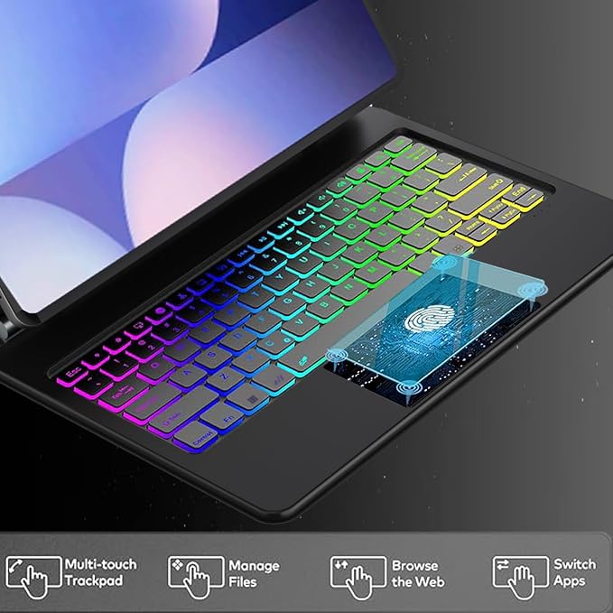 Magic Keyboard Case for Samsung Galaxy Tab S10+ Plus/S9+ Plus/S9 FE+ Plus/S8+ - Image 5