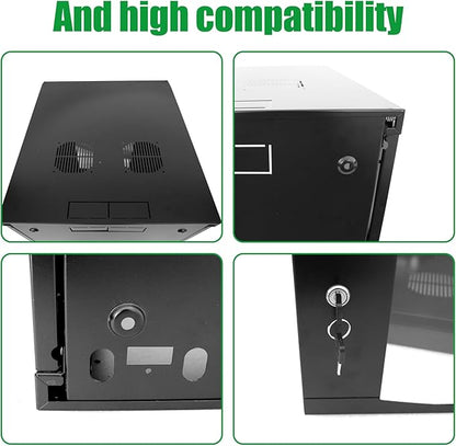 18U Server Cabinet Wall Mount Rack Enclosure - Image 6