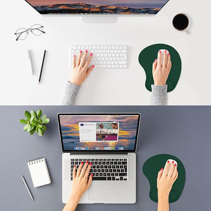 ITNRSIIET Ergonomic Mouse Pad, Cushioned Gel Wrist Rest, Non-Slip Base - Image 2