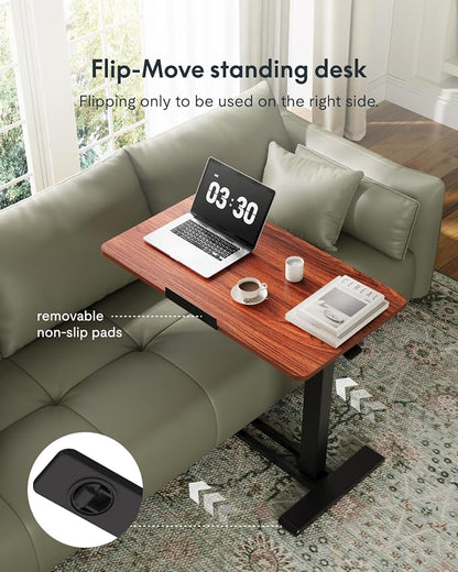 FLEXISPOT H7 PRO Mobile Standing Desk Adjustable Overbed Table Pneumatic - Image 4