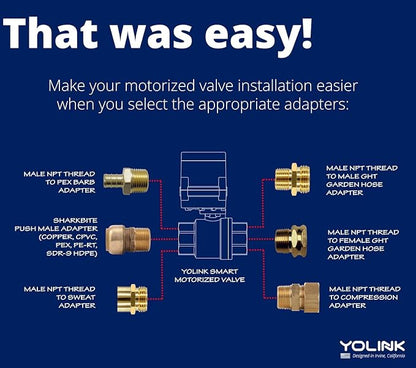 YoLink 1/2" Commercial Grade Smart Motorized Stainless Steel Ball Valve LoRa - Image 3