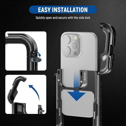 NEEWER 16 Pro Cage, Quick Release Video Rig Phone Stabilizer Compatible - Image 2