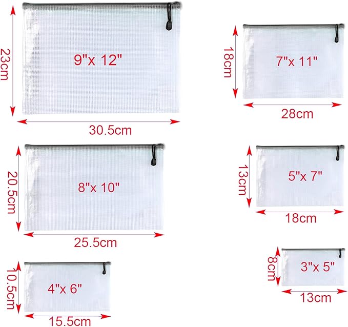 Mesh Zipper Pouch Bags, Zipper Bags - Image 3