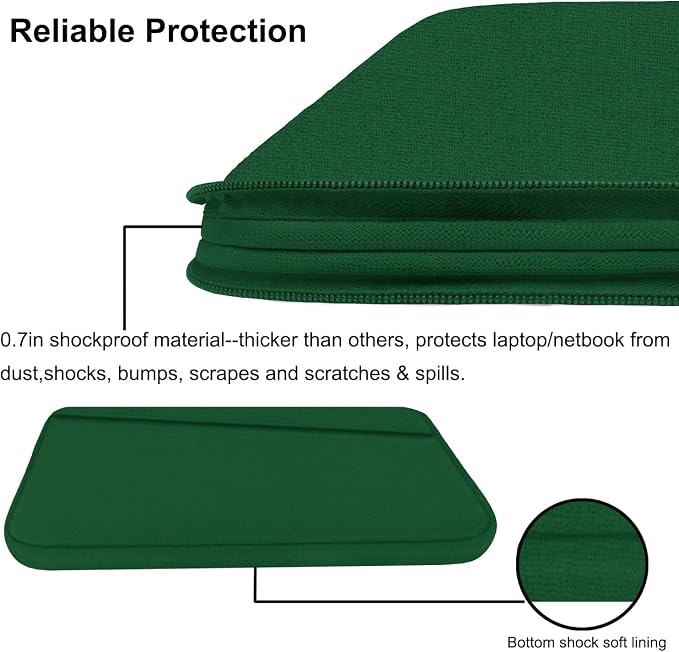 Laptop Sleeve 15.6 inch, Computer Carrying Bag Protective Case Handbag - Image 4