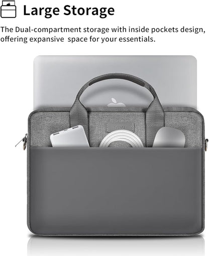 WIWU 15.6 16 Inch Laptop Bag for Men Women, Water-Resistant Laptop Case - Image 2