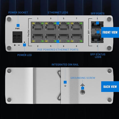 Teltonika TSW200 Industrial PoE+ Unmanaged Ethernet Switch - Image 7