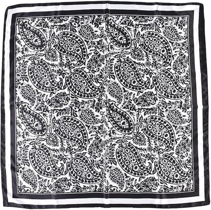 4Pcs Silk Head Scarves for Women Satin Hair Scarf 35”Large Square Bandana Silk - Image 3