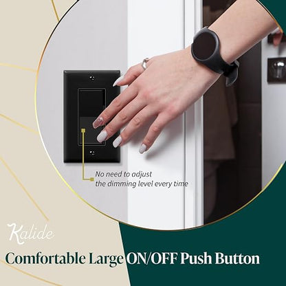 TOPGREENER Kalide Dimmer Light Switch, LED Dimmer Switch, Full Range Dimming - Image 6