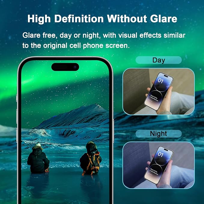 Blue Light Screen Protector for iPhone 14 Pro Max & Camera Lens Protector - Image 8
