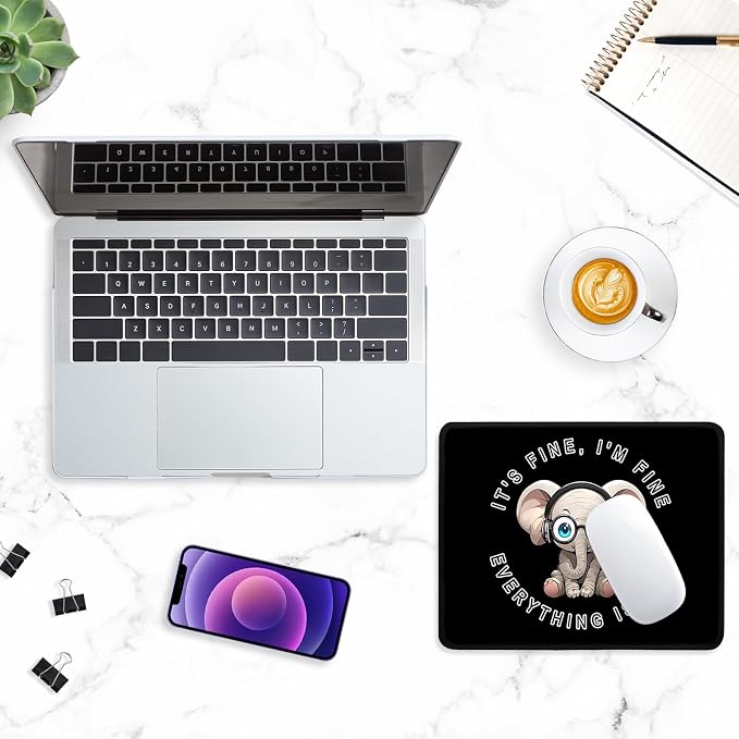 ITNRSIIET Mouse Pad with Stitched Edge Premium Textured Smooth Precise - Image 7