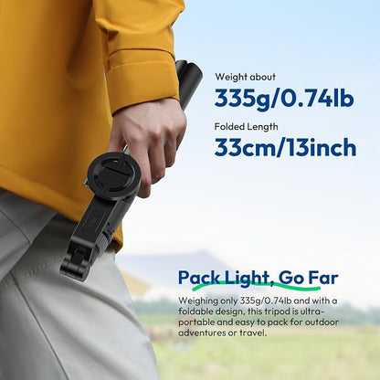 ULANZI TT88 Magnetic Tripod for iPhone, 2-in-1 Phone Clip & Dual Cold Shoe - Image 9
