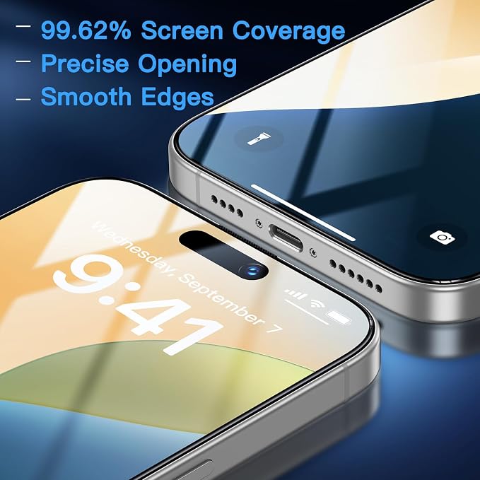 Uyiton Compatible with iPhone 16 Plus Screen Protector - Image 6