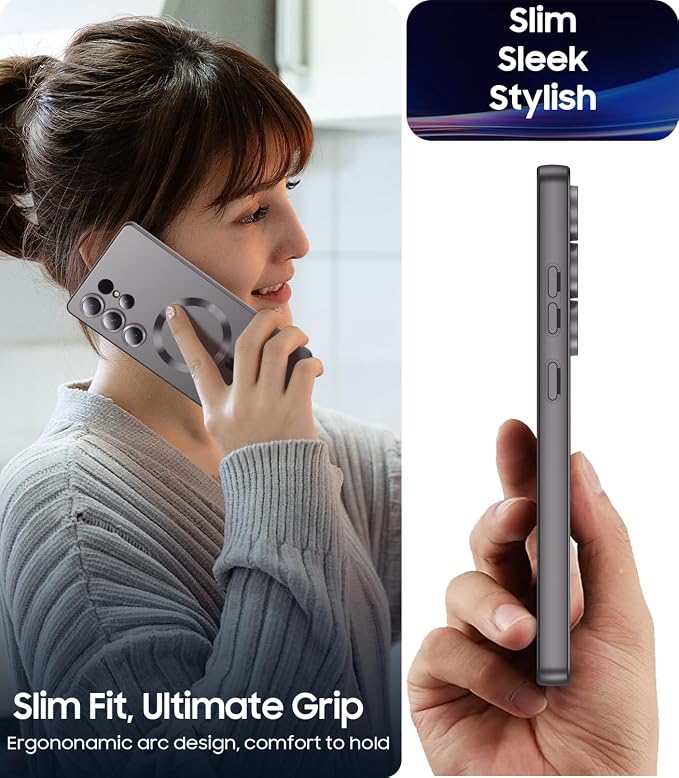 Magnetic for Samsung Galaxy S25 Ultra Case Slim Soft Silicone Bumper Shockproof - Image 7