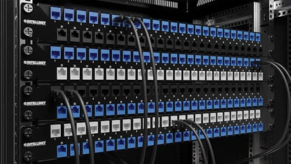 Intellinet 48-Port Blank 1U Keystone Patch Panel Rackmount – 19” Size - Image 3