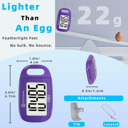 Clip-on 3D Pedometer for Walking Steps Counter - Image 3