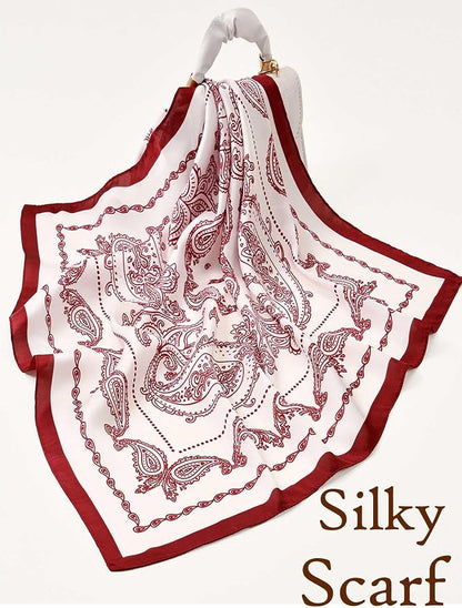 Silky Scarf for Women Lightweight Satin Bandanas Neck Hair Wrap For Sleeping - Image 5