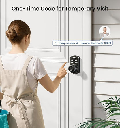 Veise KS03 Keypad Door Knob Lock, Keyless Entry Digital Lock - Image 5