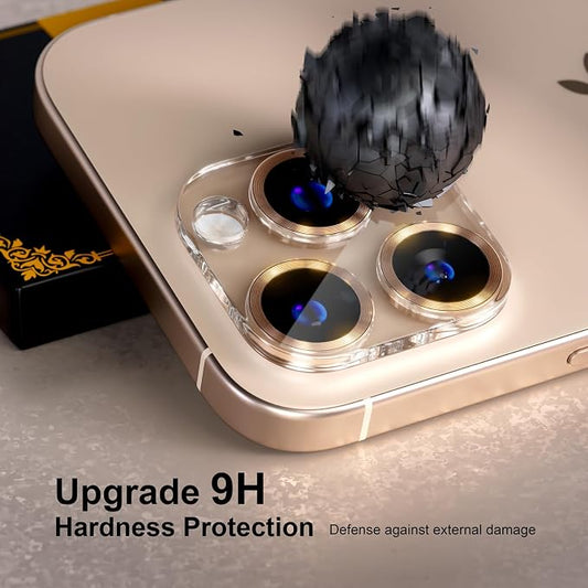 beuxece for 6 Pack iPhone 15 Pro/iPhone 15 Pro Max Camera Lens Protector 9H - Image 2