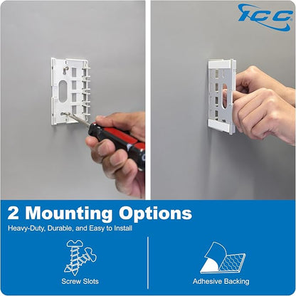 ICC 4 Port Surface Mount Box in White, Works - Image 3