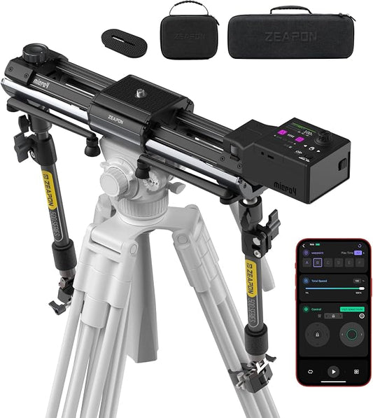 Zeapon Micro4 E500 Double Distance Motorized Camera Slider, High-Speed Low by Zeapon