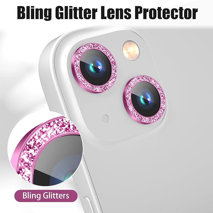AGVEE 3+3 6 Pack for iPhone 15 6.1" / 15 Plus 6.7" Camera Lens Cover Protector - Image 5