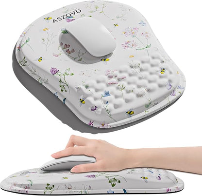 Mouse Pad with Wrist Rest, Ergonomic Mousepads with Wrist Support, Soft Lycra by Unknown