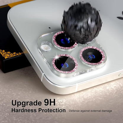beuxece for 6 Pack iPhone 15 Pro/iPhone 15 Pro Max Camera Lens Protector 9H - Image 2