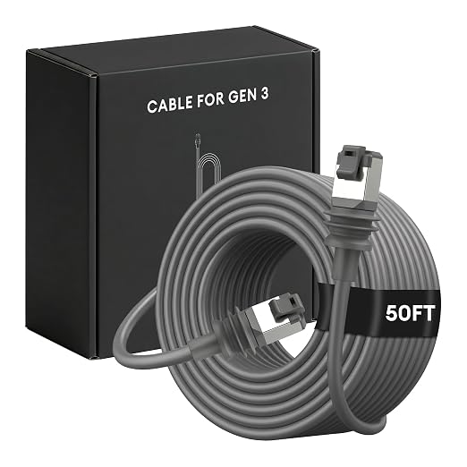 Molltto 50FT Starlink Gen 3 Cable, Starlink Mini Ethernet Cable | Outdoor Cat6 by Unknown