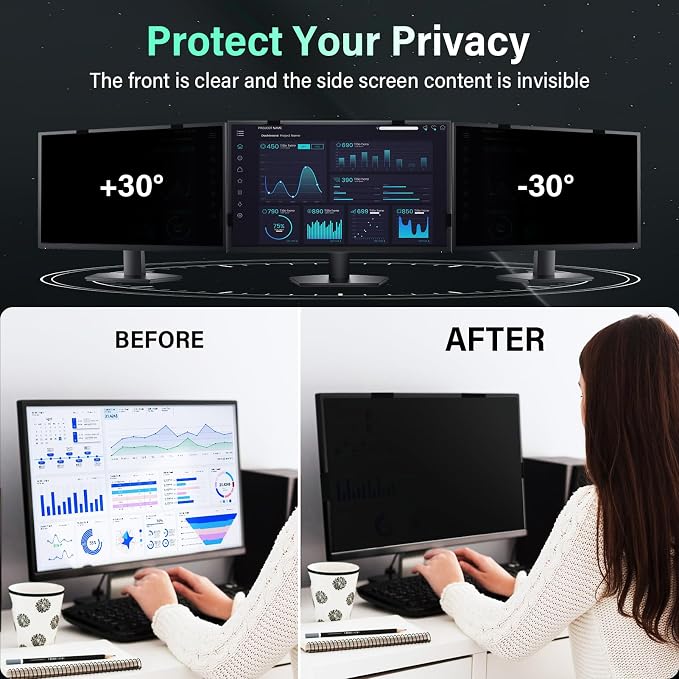 Magnetic 22 Inch Computer Privacy Screen - Image 5