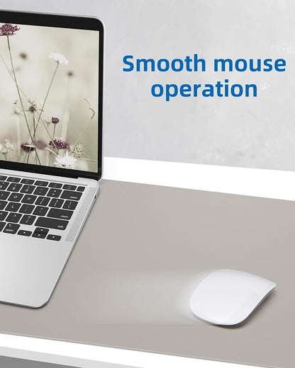 Leather Desk Pad Protector, Mouse Pad, Office Desk Mat, Non-SlipPU Leather Desk - Image 3