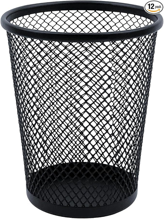 Desk Pencil Pen Holder, Wire Mesh Pen Cup Holder by HSYMQ