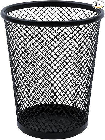 Desk Pencil Pen Holder, Wire Mesh Pen Cup Holder by HSYMQ
