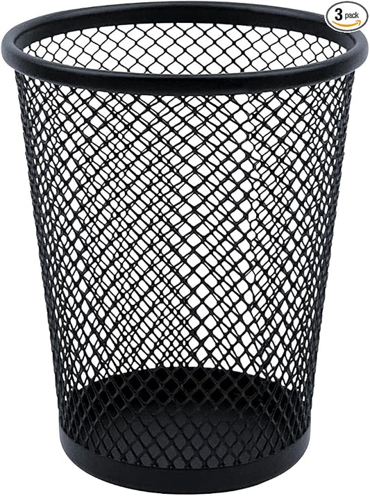 Desk Pencil Pen Holder, Wire Mesh Pen Cup Holder by HSYMQ