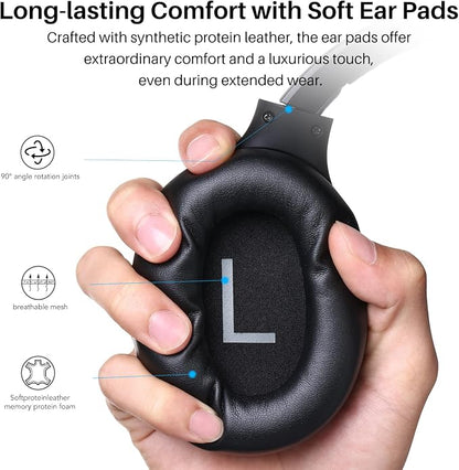 TOZO HT2 Hybrid Active Noise Cancelling Headphones, Wireless Over Ear Bluetooth - Image 7