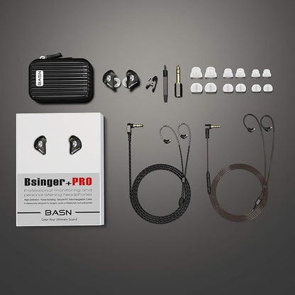 BASN Bsinger PRO in-Ear Monitors Hybrid Dynamic Dual Drivers Two Detachable - Image 6