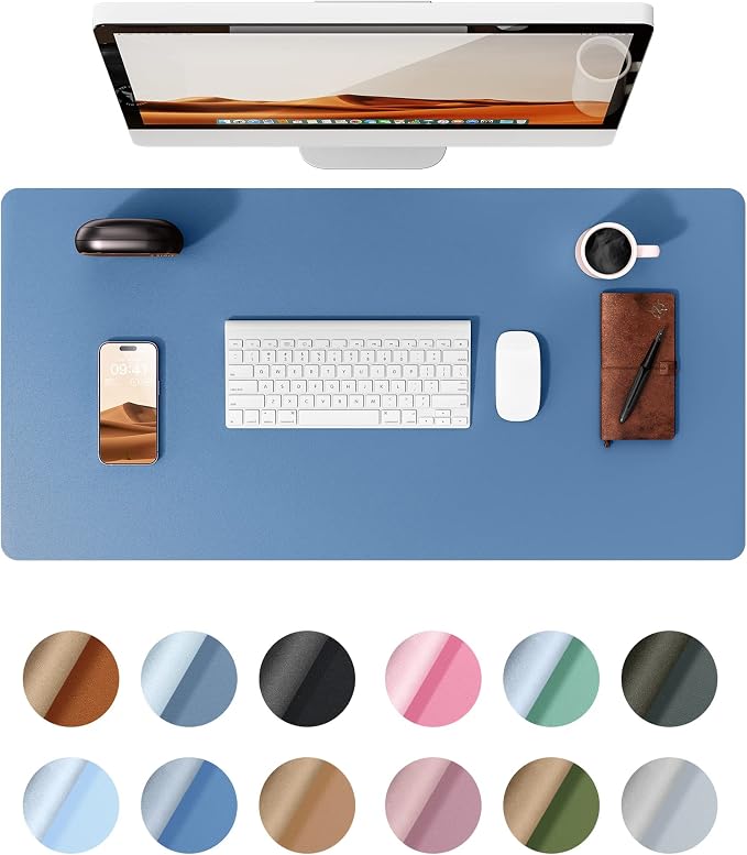 YSAGi Leather Desk Protector, Office Mat, Large Mouse Mat, Non-Slip PU Leather by YSAGi