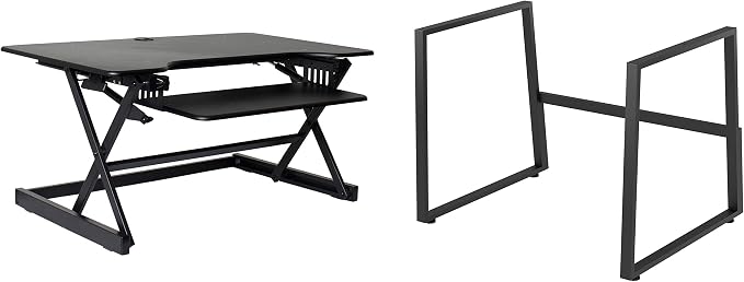 Rocelco 40" Large Height Adjustable Standing Desk BUNDLE by Rocelco