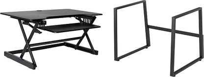 Rocelco 40" Large Height Adjustable Standing Desk BUNDLE by Rocelco