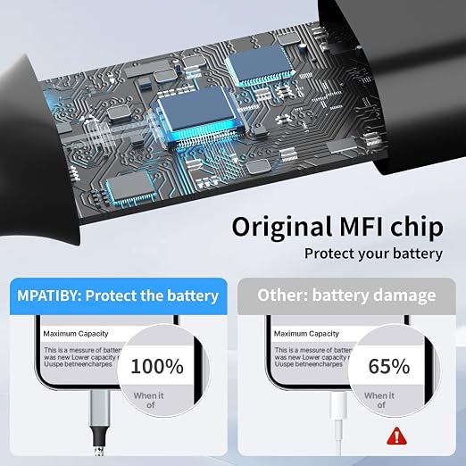 Multi Charging Cable, USB C Splitter Cable, 3 in 1 Travel Fast Charging Cord - Image 5