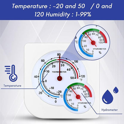 Kathfly 4 Pcs Indoor Thermometer and Humidity Gauge Indoor Mini Thermometer - Image 3