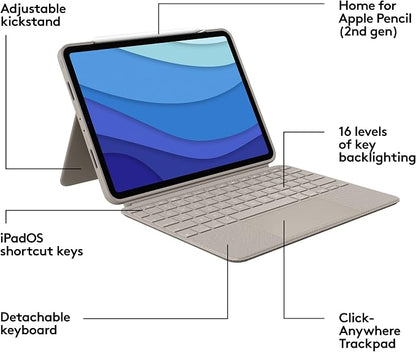 Logitech Combo Touch iPad Pro 11-inch Keyboard Case - Image 6