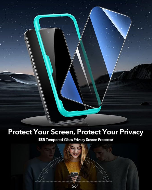 ESR 3 Pack for iPhone 16 Pro Max Privacy Screen Protector, Anti-spy - Image 2