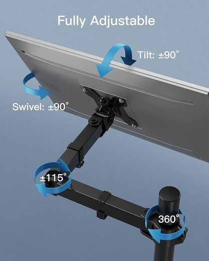 HUANUO Monitor Arm Desk Mount, Fully Adjustable Stand Computer Mount - Image 6