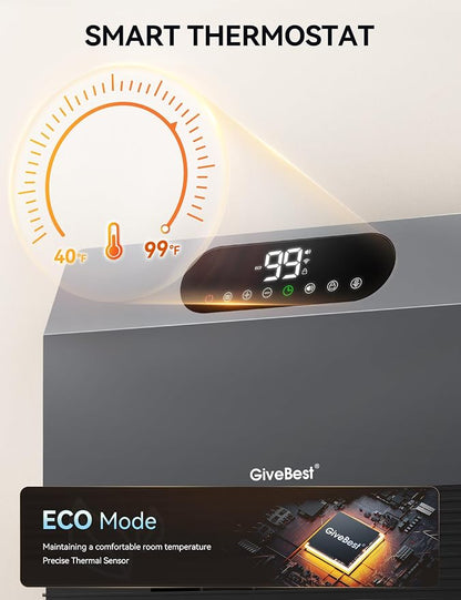 GiveBest Smart Wall Heater, 1500W Fast Heating Space Heater - Image 4