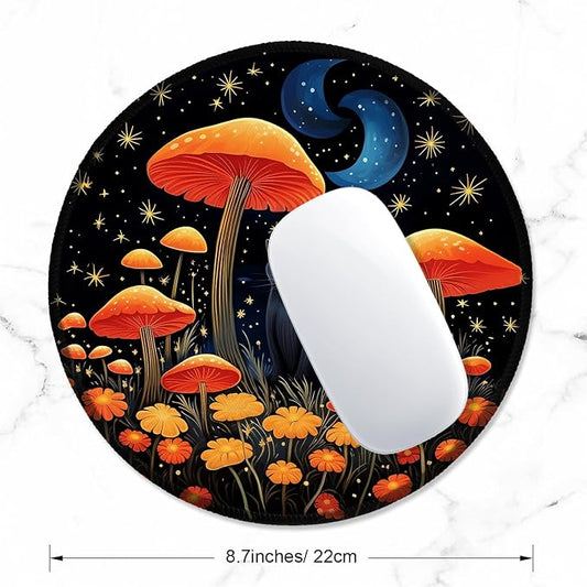 ITNRSIIET Round Mouse Pad with Stitched Edge Premium-Textured Waterproof - Image 2