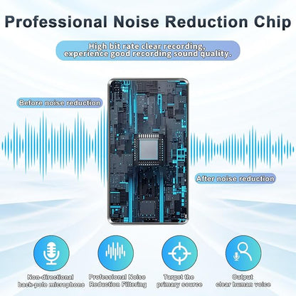 Voice Recorder - 64GB Mini Voice Recorder - Noise Cancellation Voice Activated - Image 6