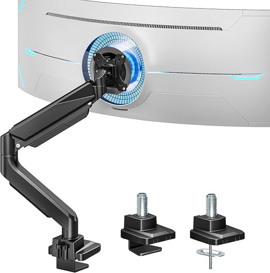 ARES WING Ultrawide Single Monitor Arm, Heavy Duty Monitor Mount by ARESWING