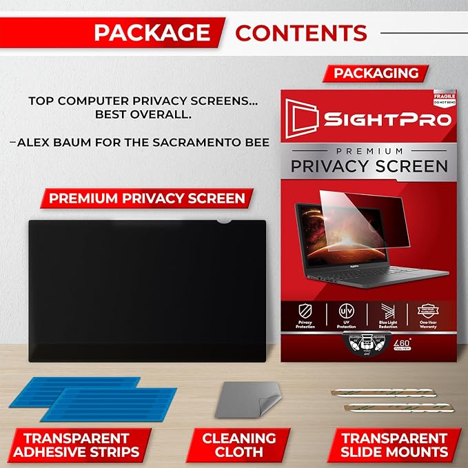 14 Inch 16:10 Laptop Privacy Screen Filter - Image 6