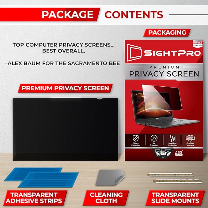 15.6 Inch 16:9 Laptop Privacy Screen Filter - Image 6