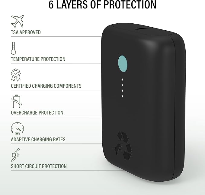 Nimble Champ Lite Portable Charger, 5200mAh Fast Charging Power Bank 15W USB C - Image 6